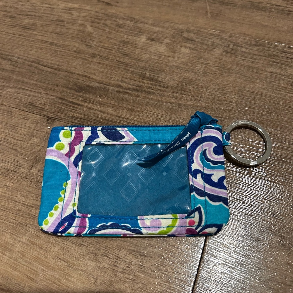 Vera Bradley Blue and Purple Patterned Wallet